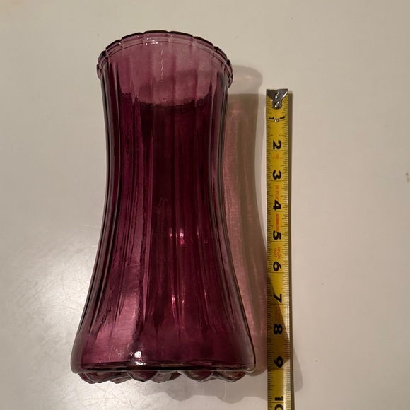 Chic Amethyst Glass Vase - Picture 6 of 6